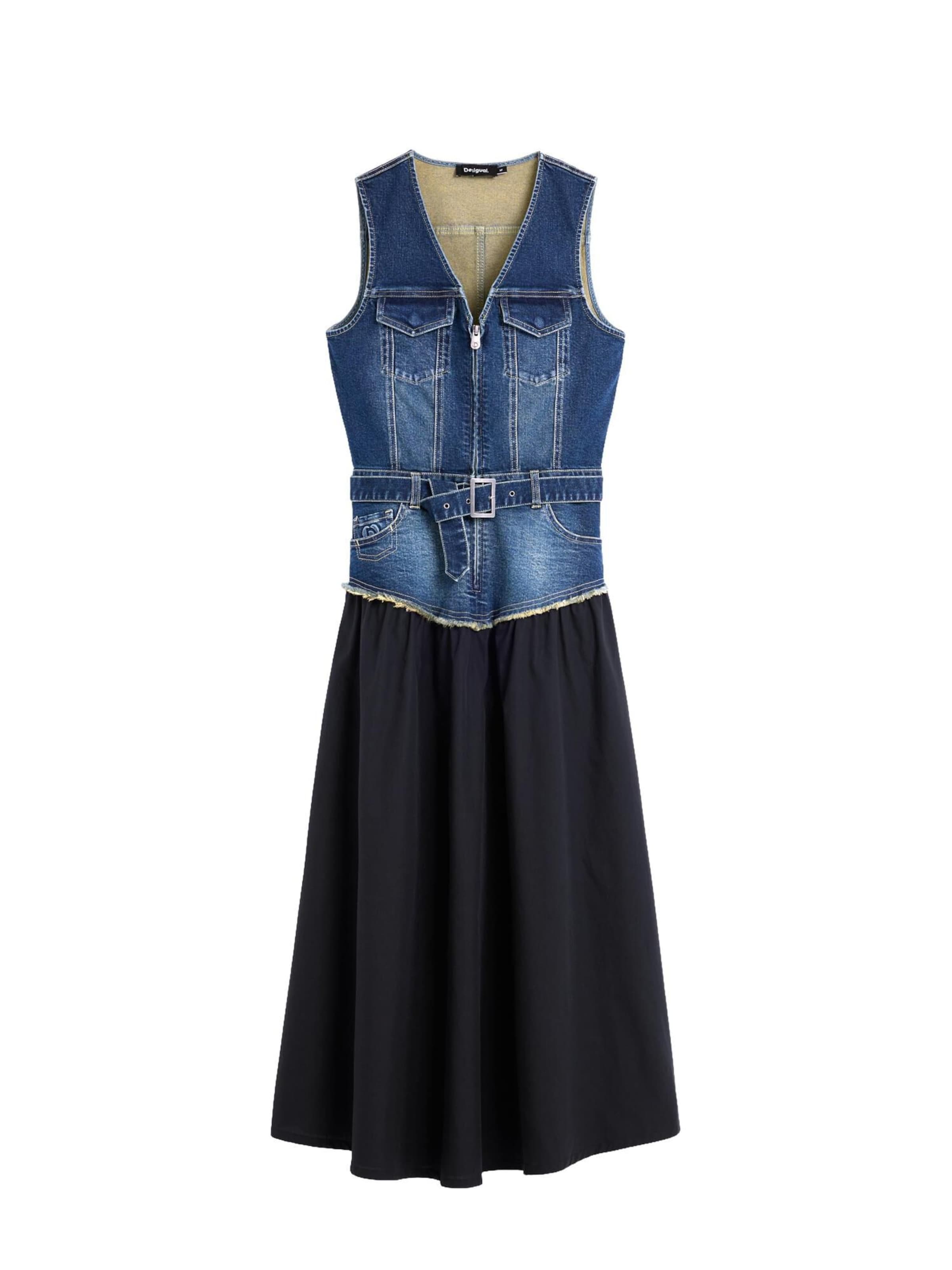 Robe-chemise Desigual en bleu : devant