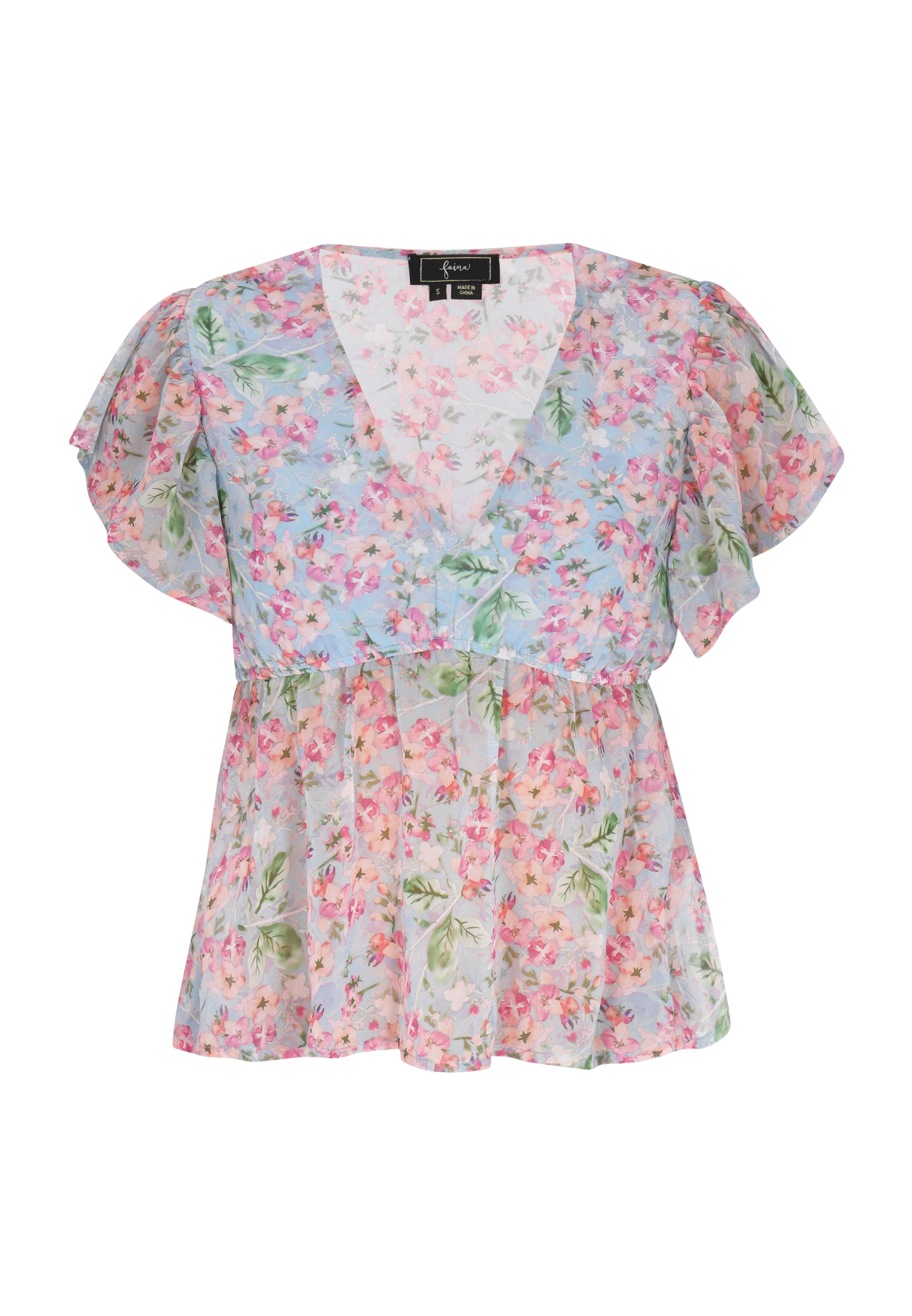 faina Bluza | modra barva: sprednja stran