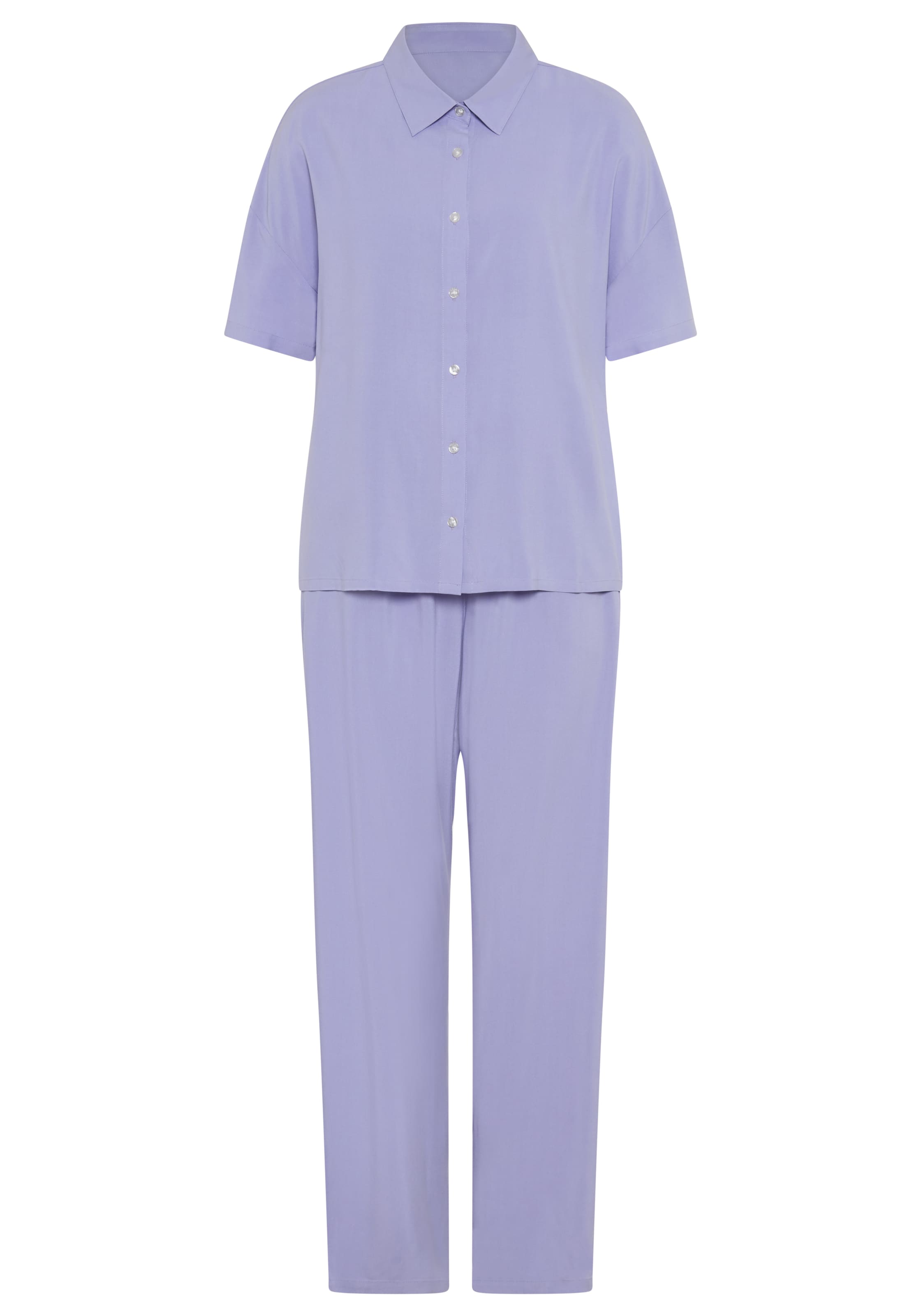 LSCN by LASCANA Pyjama in Lila: Vorderseite
