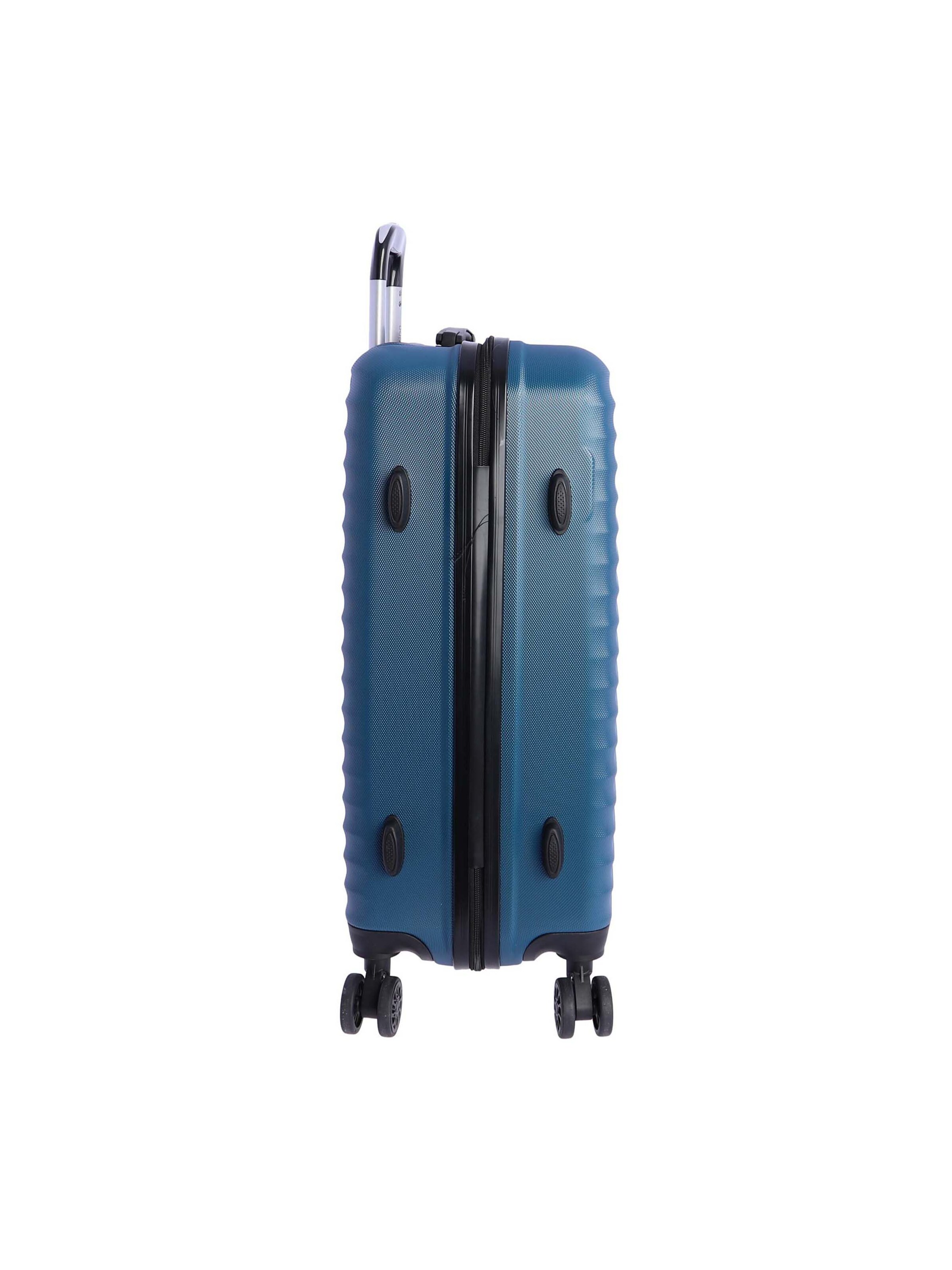 Don Algodon - Carrito 'DON ALGODON Maleta Mediana 23 kg | Maleta de Viaje Rígida con 4 Ruedas Dobles 360º, Candado TSA y Asa Telescópica | Equipaje Resistente al Agua para Viajes en Avión' en azul