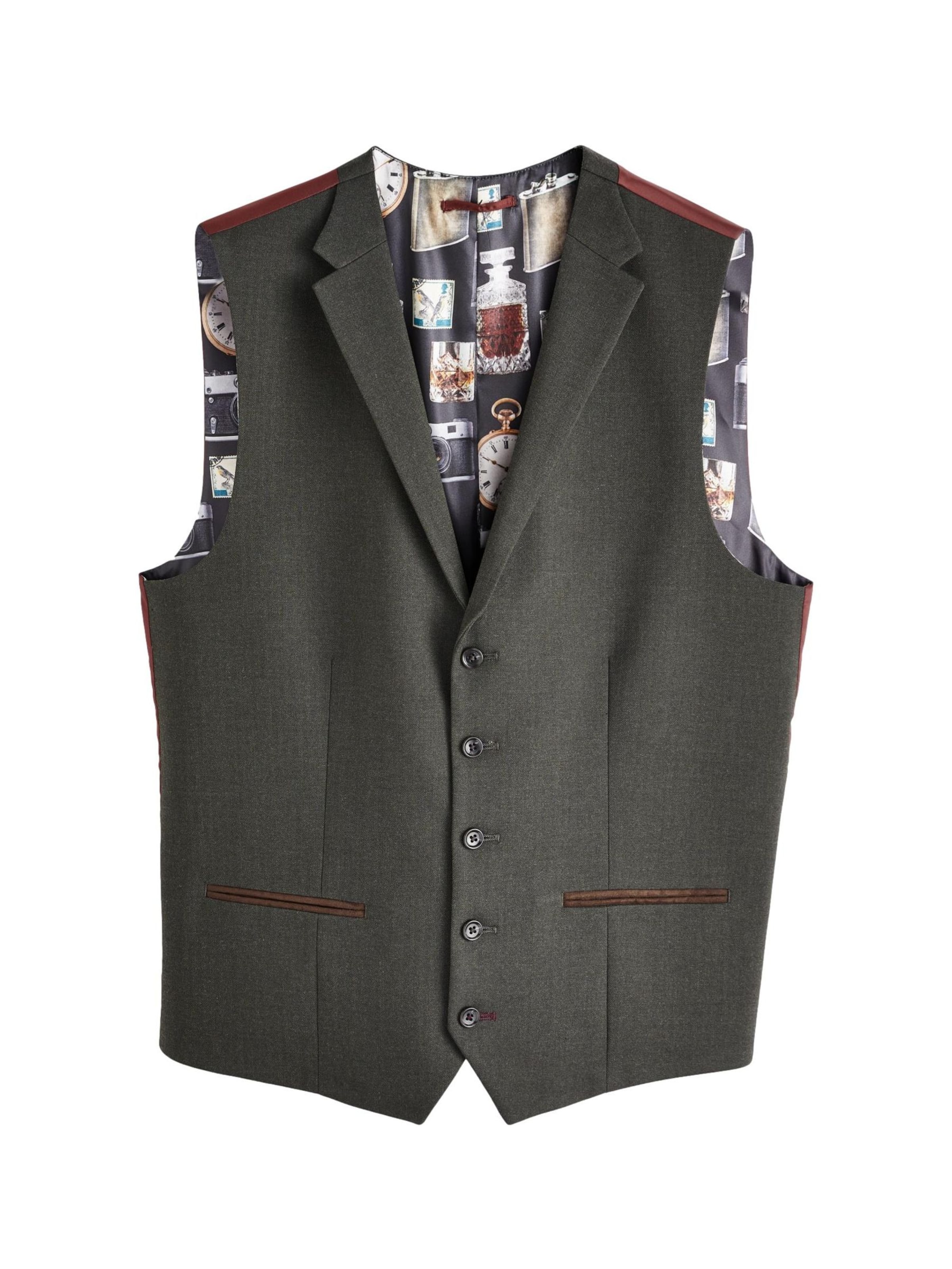 Gilet da completo di Next in verde: frontale