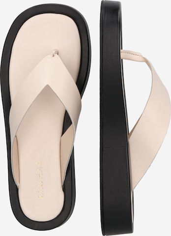 Alohas T-Bar Sandals 'Overcast' in White