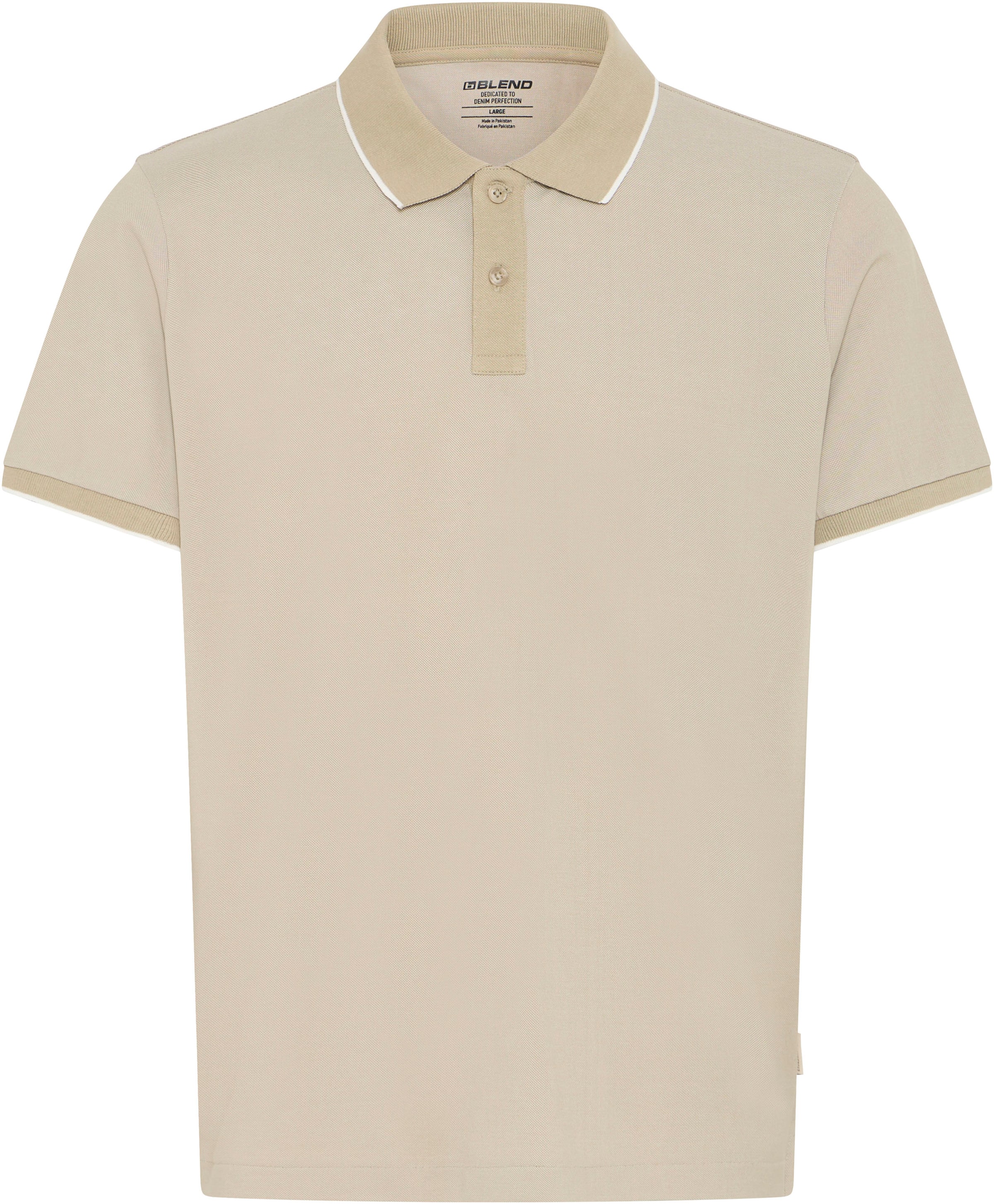 BLEND Poloshirt in Beige: Vorderseite