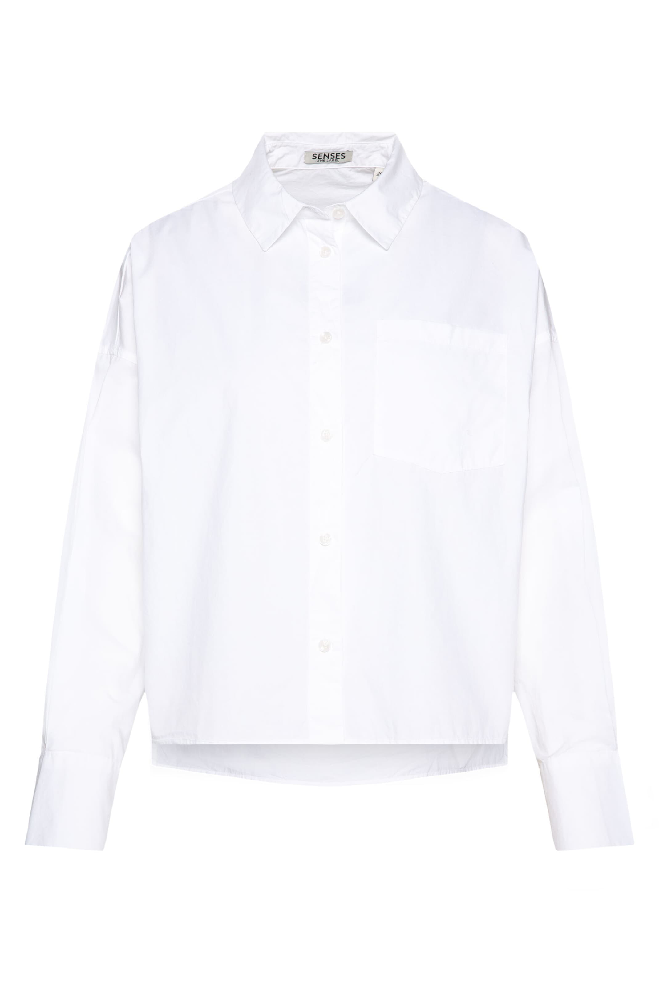 SENSES.THE LABEL Bluse 'Ber:ry' in Weiß: Vorderseite