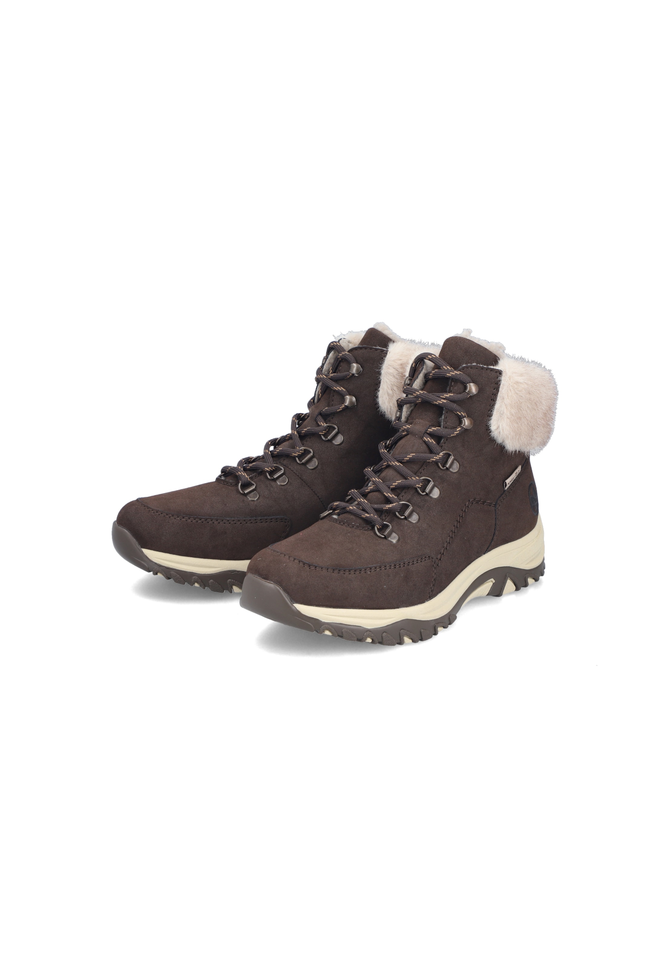 Rieker - Botines con cordones en marrón