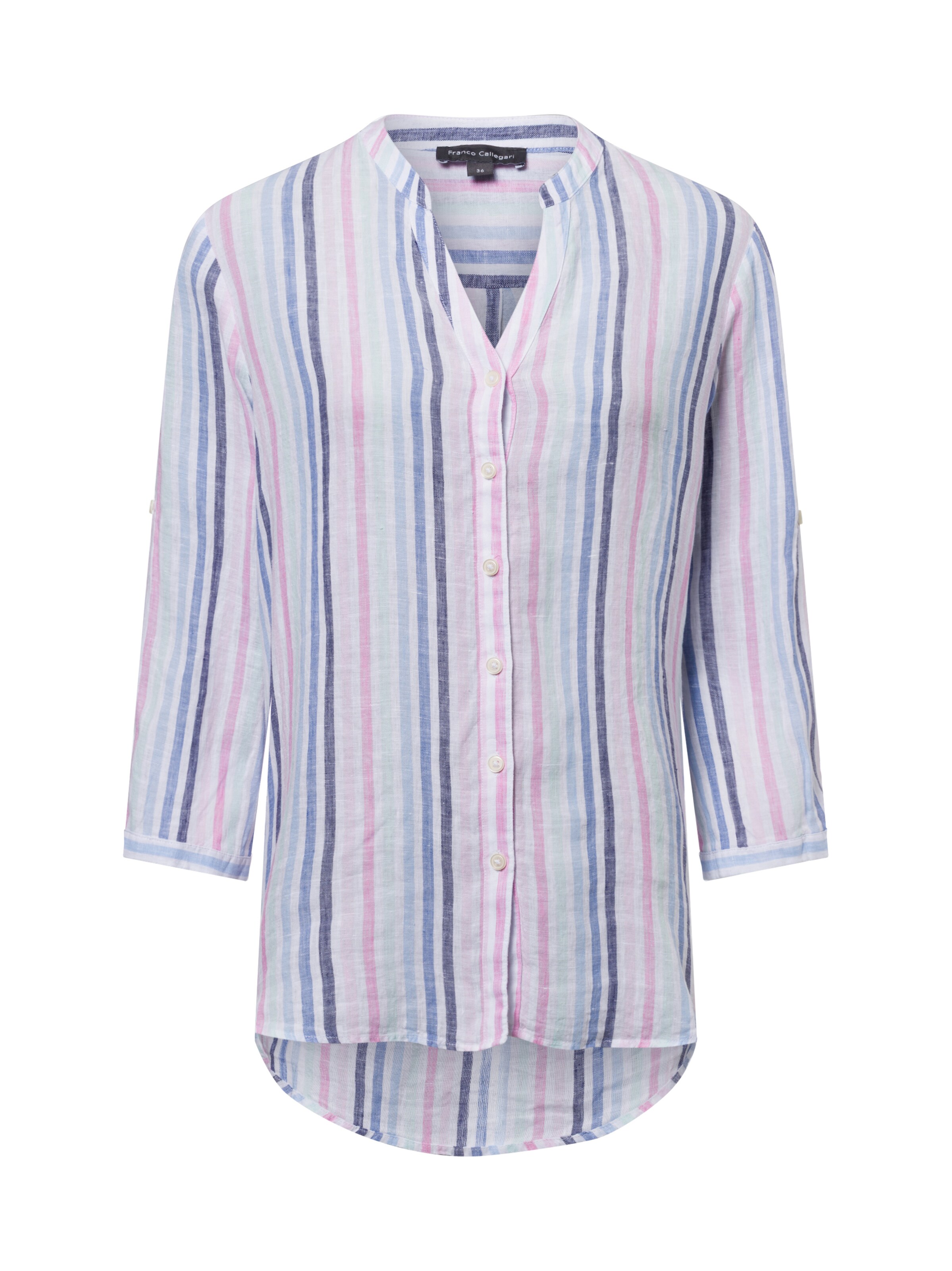 Franco Callegari Leinenbluse ' ' in Pink: Vorderseite