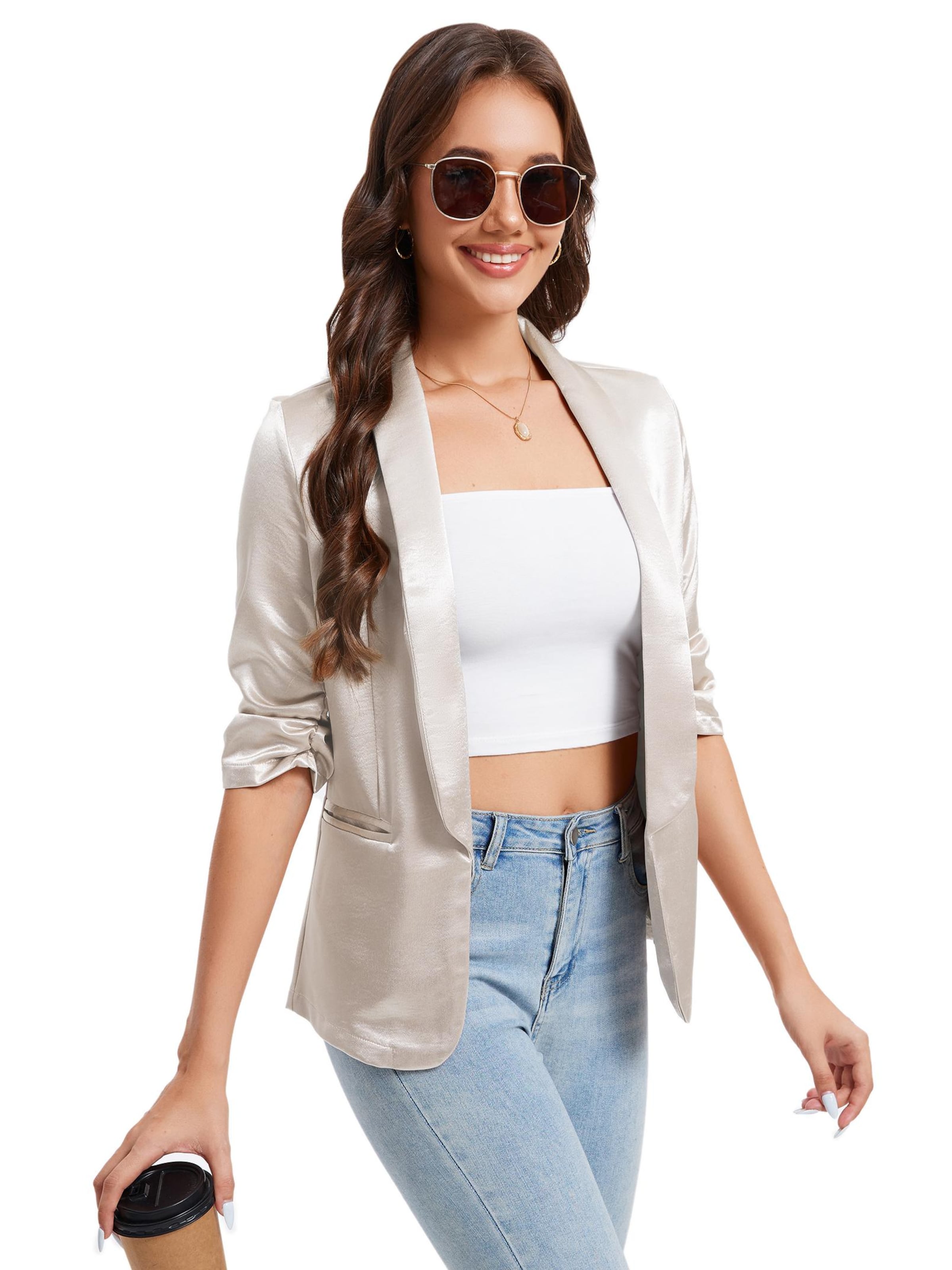 Yesfashion Blazer in White