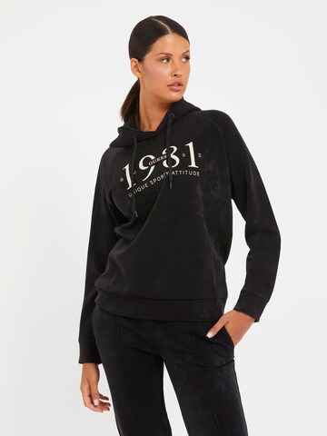 GUESS Sweatshirt in Schwarz: Vorderseite