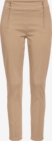 LASCANA Skinny Jeggings i beige: forside