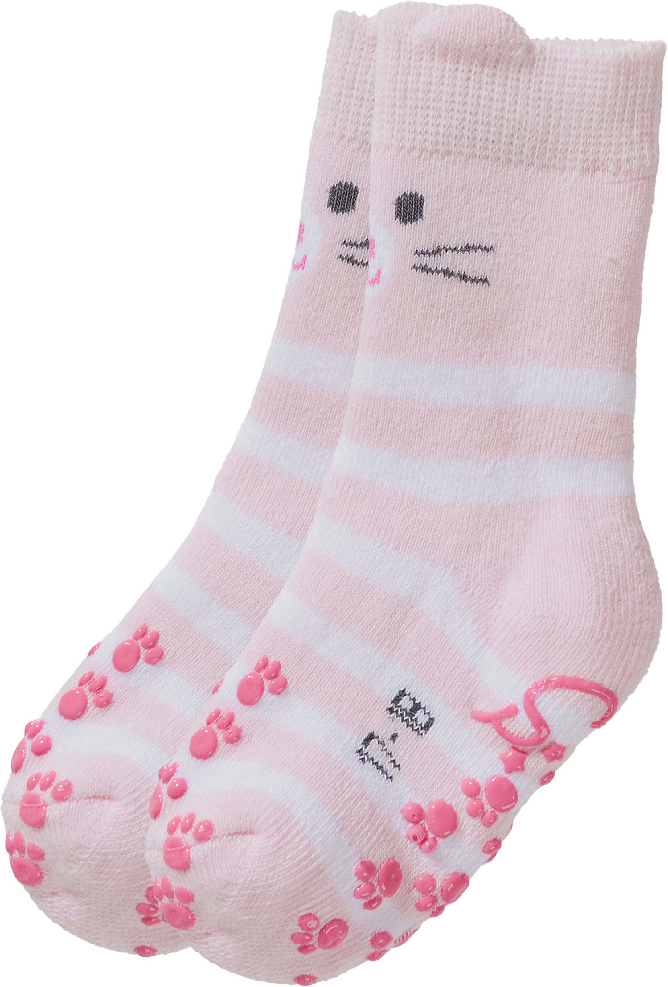 STERNTALER Sokken 'Katze' in Roze