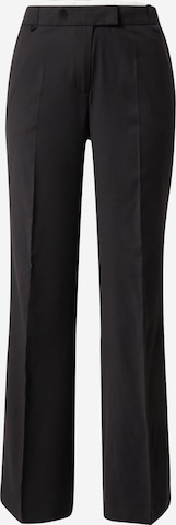 Regular Pantalon à plis ESPRIT en noir : devant