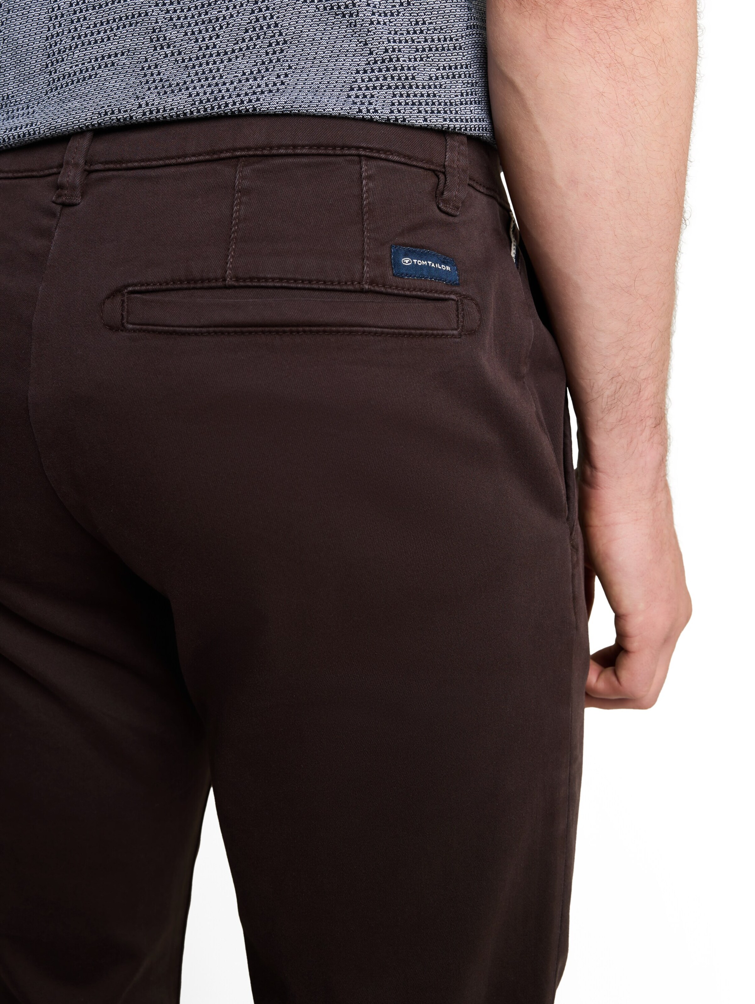 TOM TAILOR Slim fit Chino Pants 'SIMON' in Brown