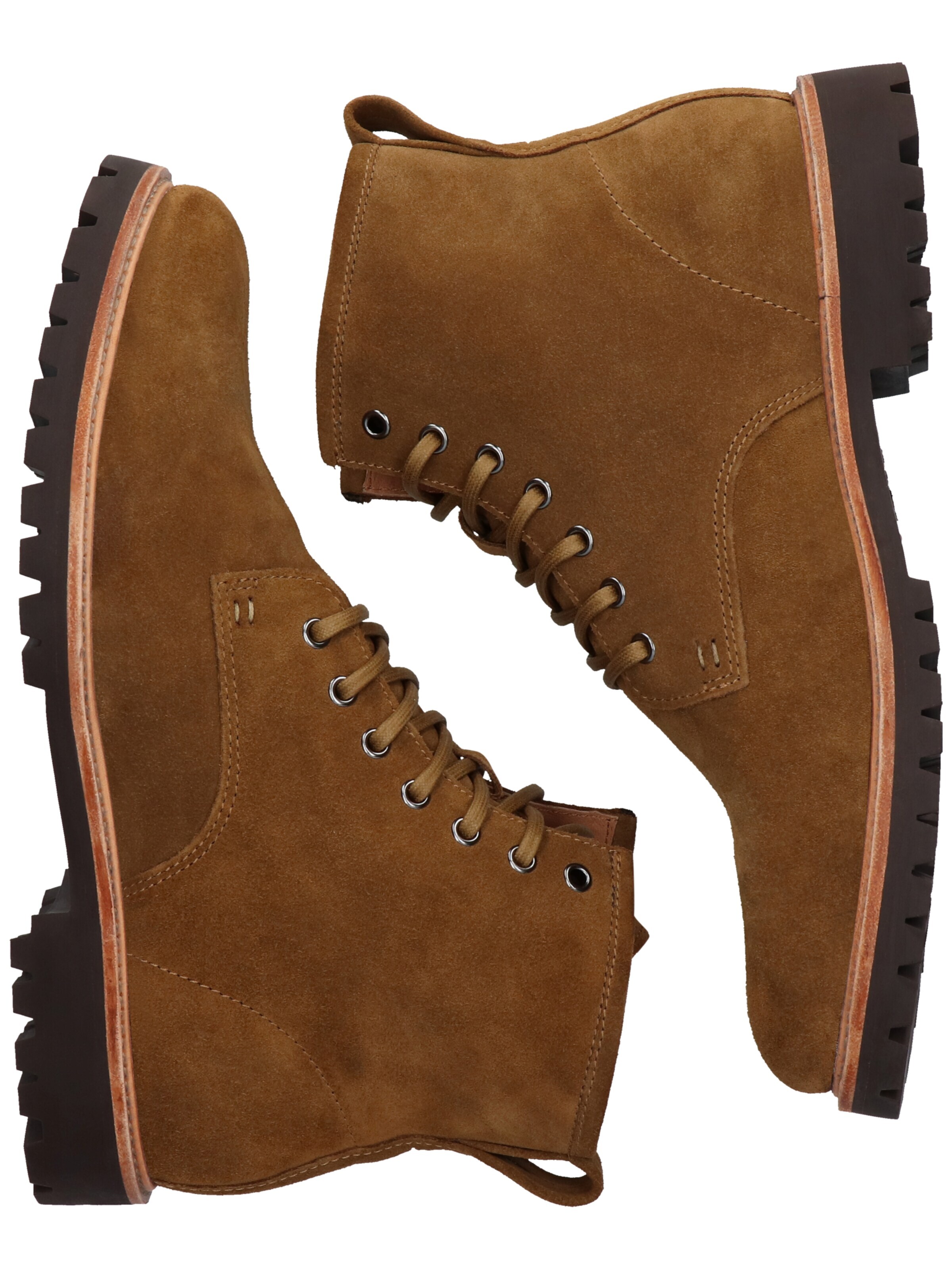 BLACKSTONE - Botas com atacadores 'LOGAN' em castanho