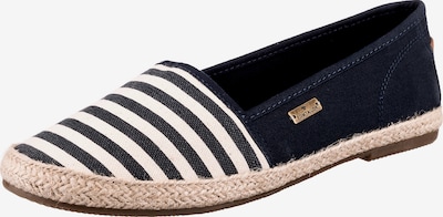 TOM TAILOR Espadrilles en bleu marine / blanc, Vue avec produit