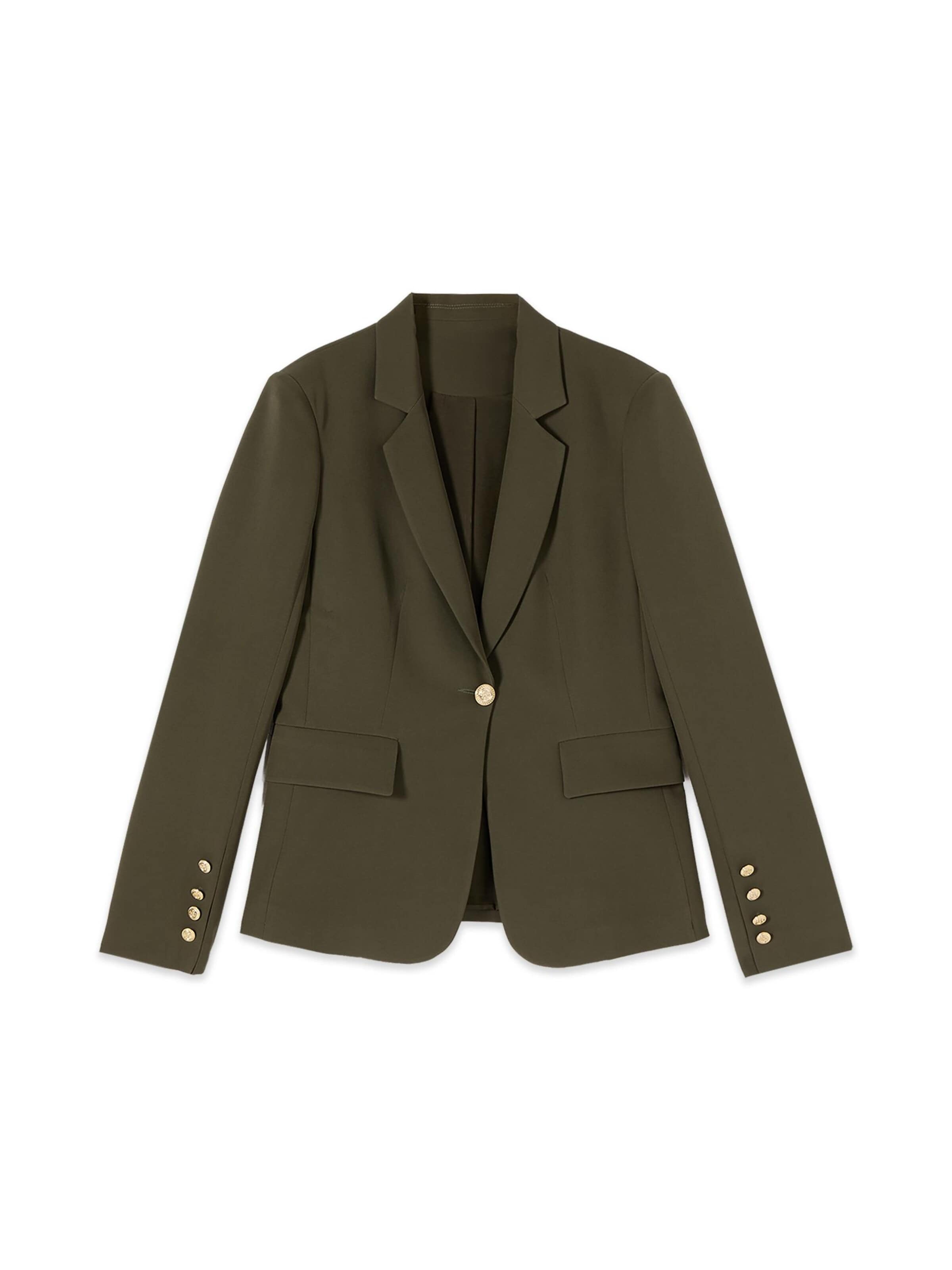Blazer di oltre in verde: frontale