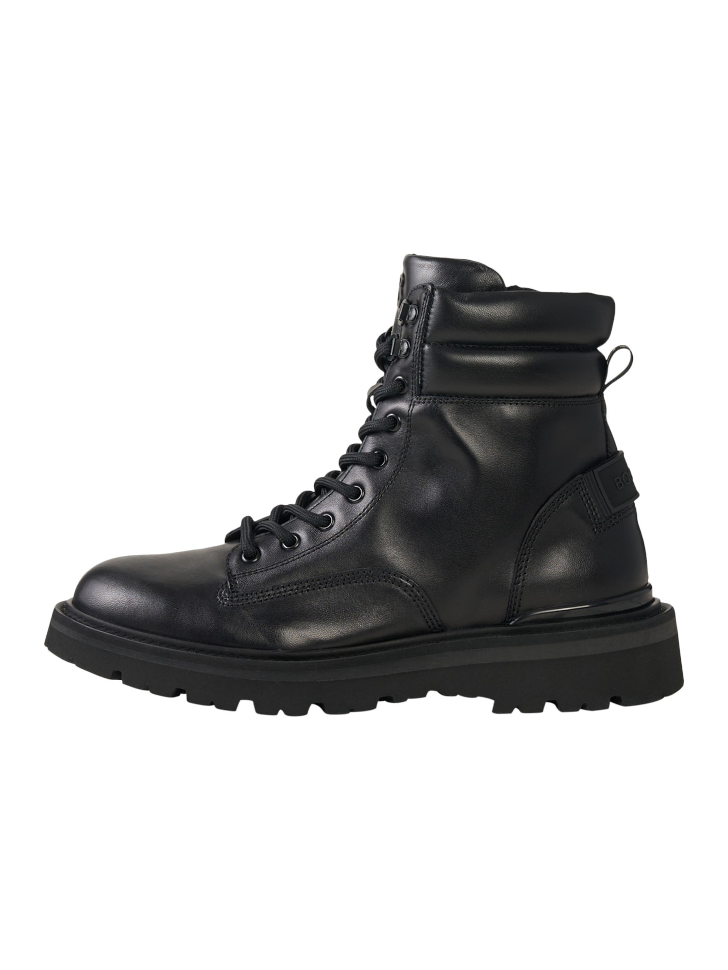 BOGNER Schnürstiefel 'Seoul' in Schwarz: Vorderseite