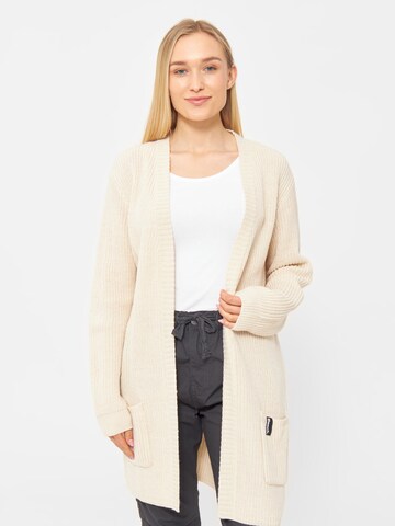BENCH Strickjacke in Beige: Vorderseite
