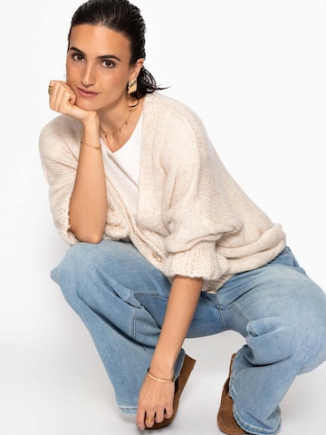 SASSYCLASSY Oversized Cardigan in Beige