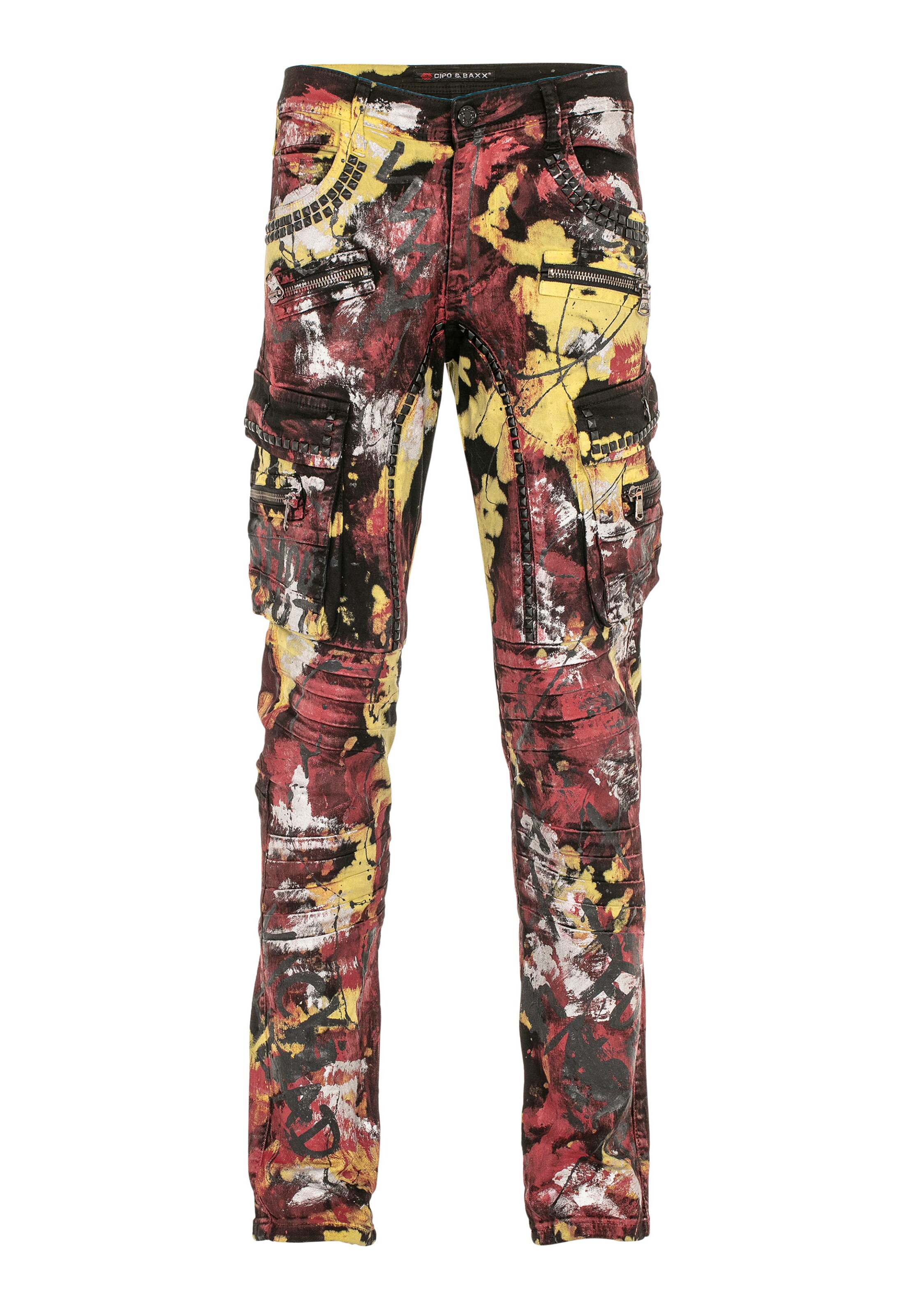 CIPO & BAXX Regular Jeans in Red: front