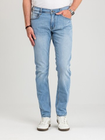 MUSTANG Slimfit Jeans in Blauw: voorkant