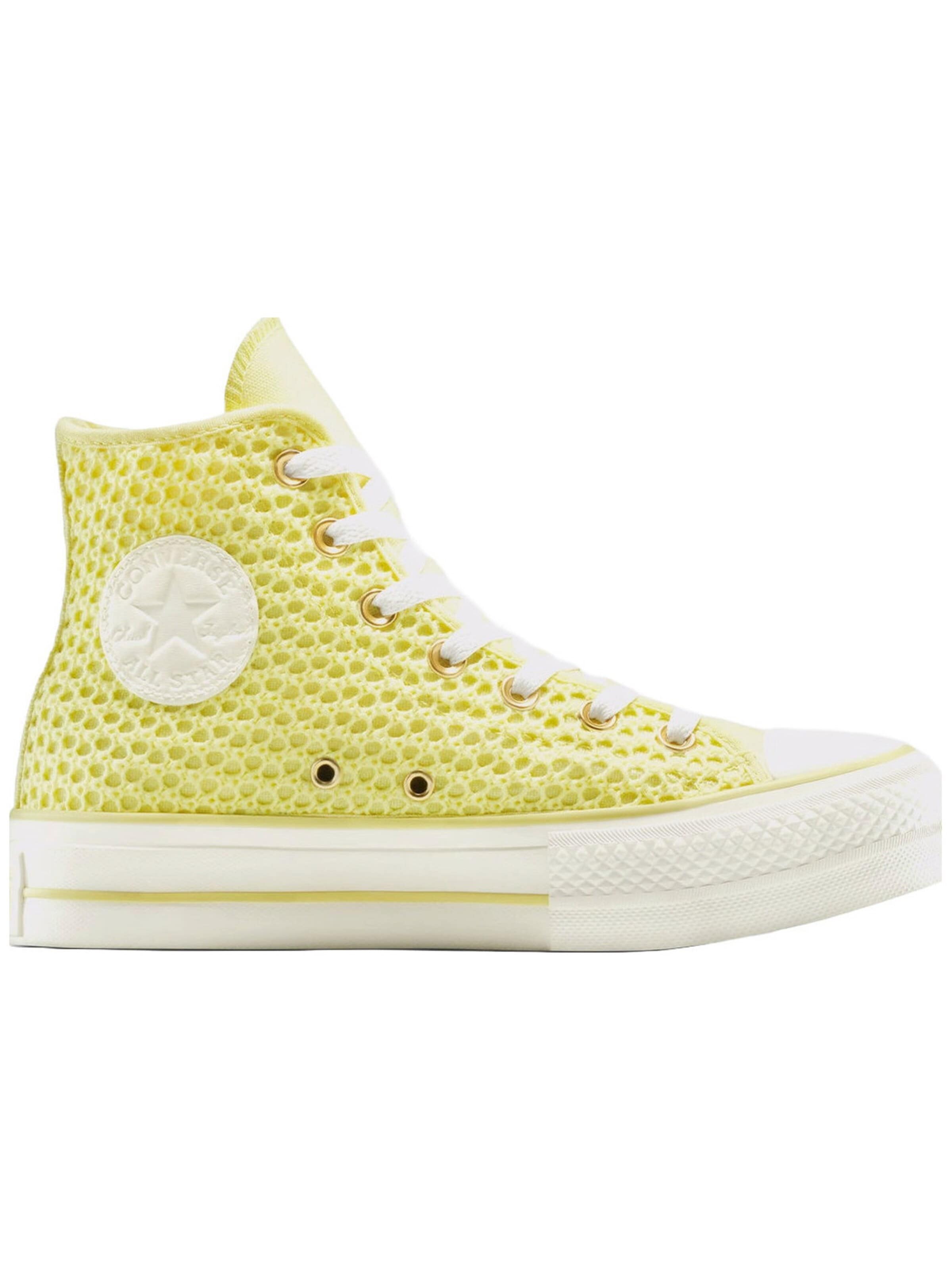 Sneaker alta 'Converse Chuck Taylor All Star Lift Platform Knit' in 36 CONVERSE di colore giallo, Visualizzazione prodotti
