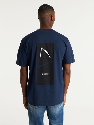 CHASIN' Shirt 'Trez' in Blue: front