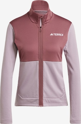ADIDAS TERREX - Chaqueta polar funcional 'Multi' en lila: frente