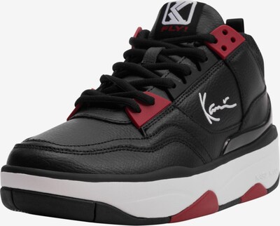 Karl Kani Baskets hautes en lie de vin / noir / blanc, Vue avec produit