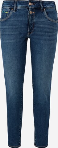 s.Oliver Red Label Big & Tall Skinny Jeans in Blauw: voorkant