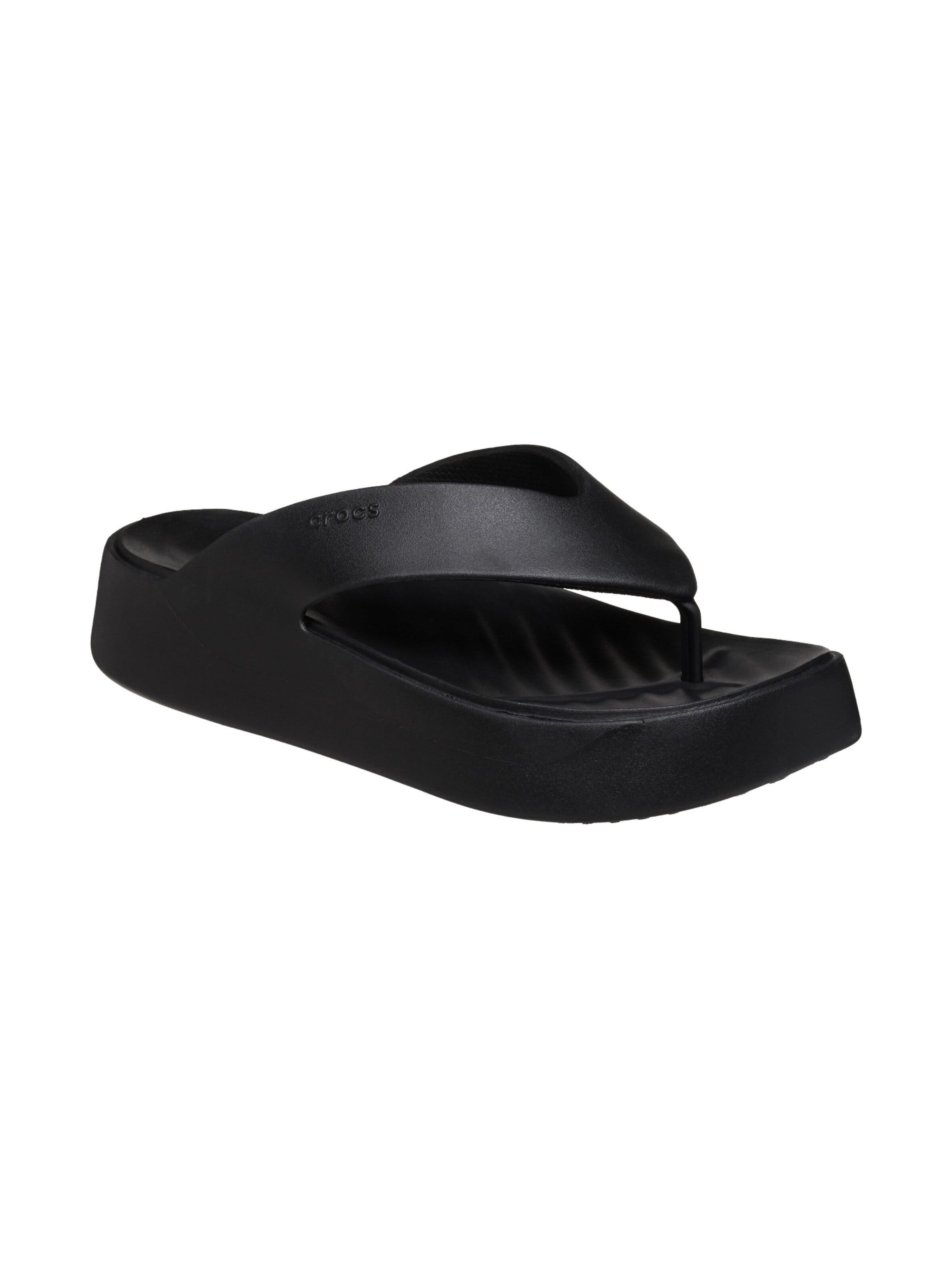 Crocs Sandały 'Getaway Platform Flip – Sandalen zum Hineinschlüpfen' w kolorze czarny: przód