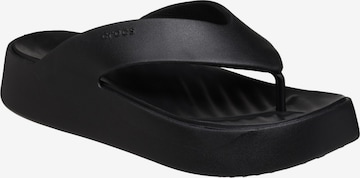 Crocs Sandały 'Getaway Platform Flip – Sandalen zum Hineinschlüpfen' w kolorze czarny: przód