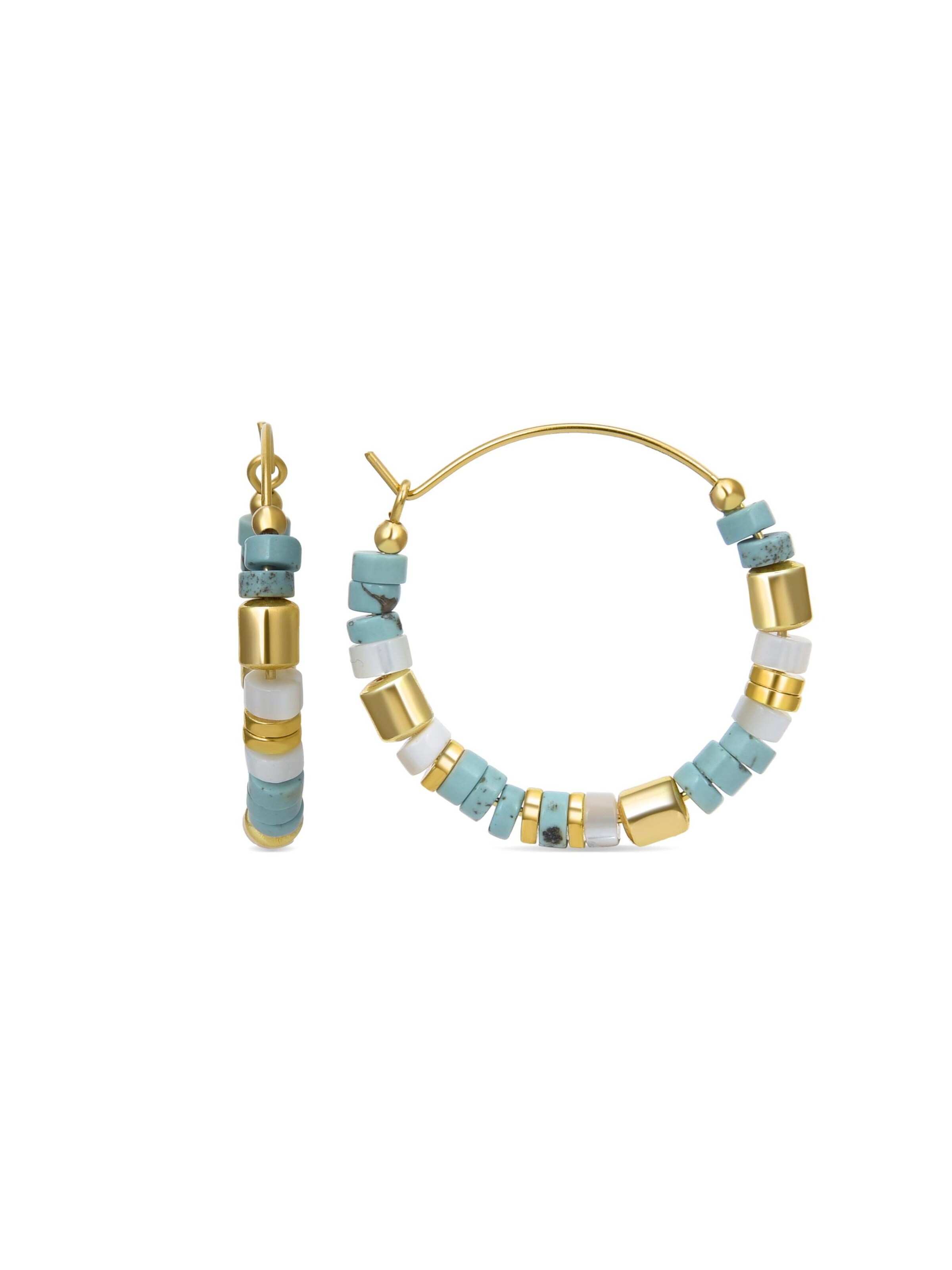 Luxenter Earrings 'Ihun' in Blue: front
