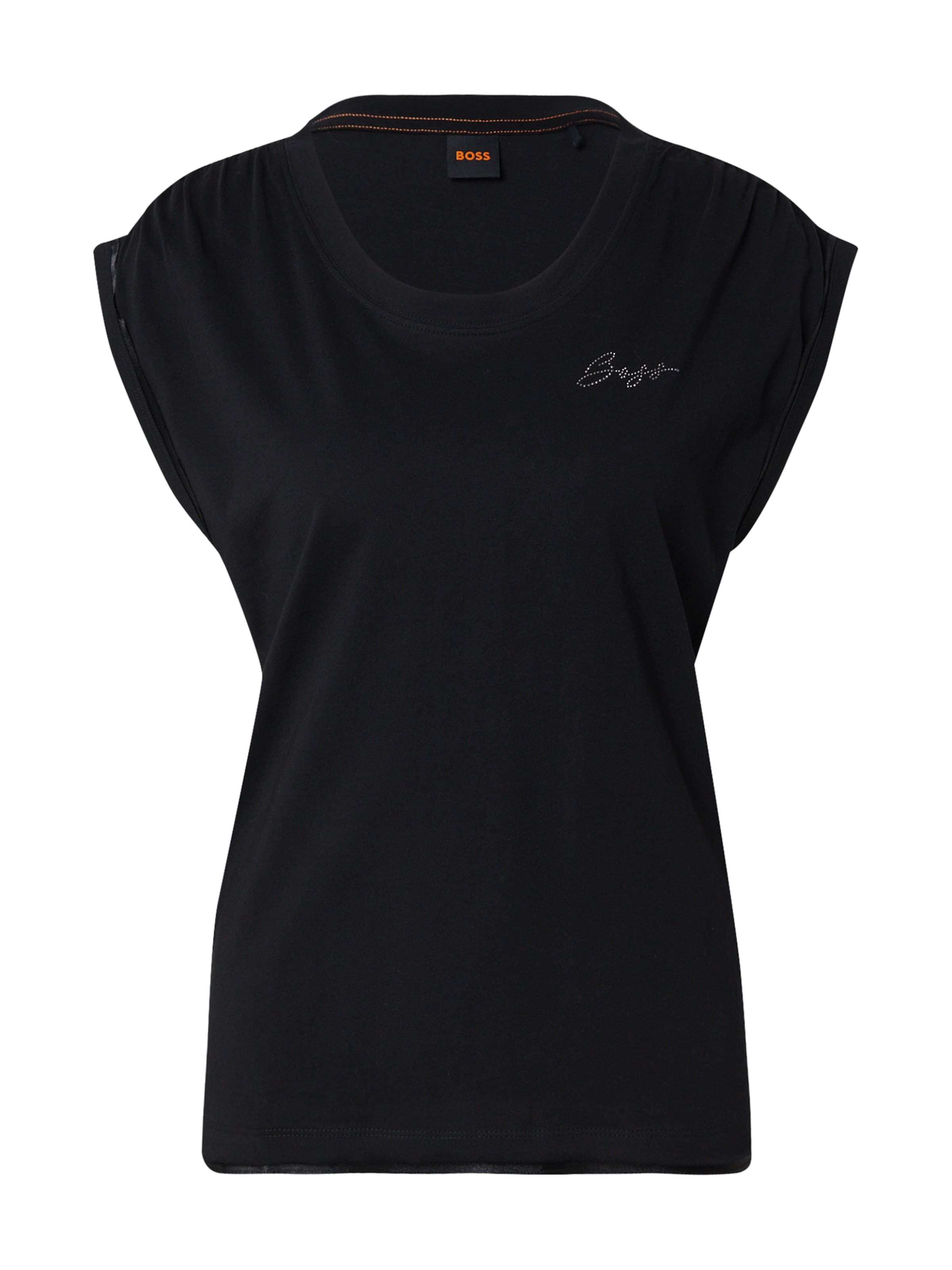 BOSS Футболка 'C_Elai' в Черный: спереди