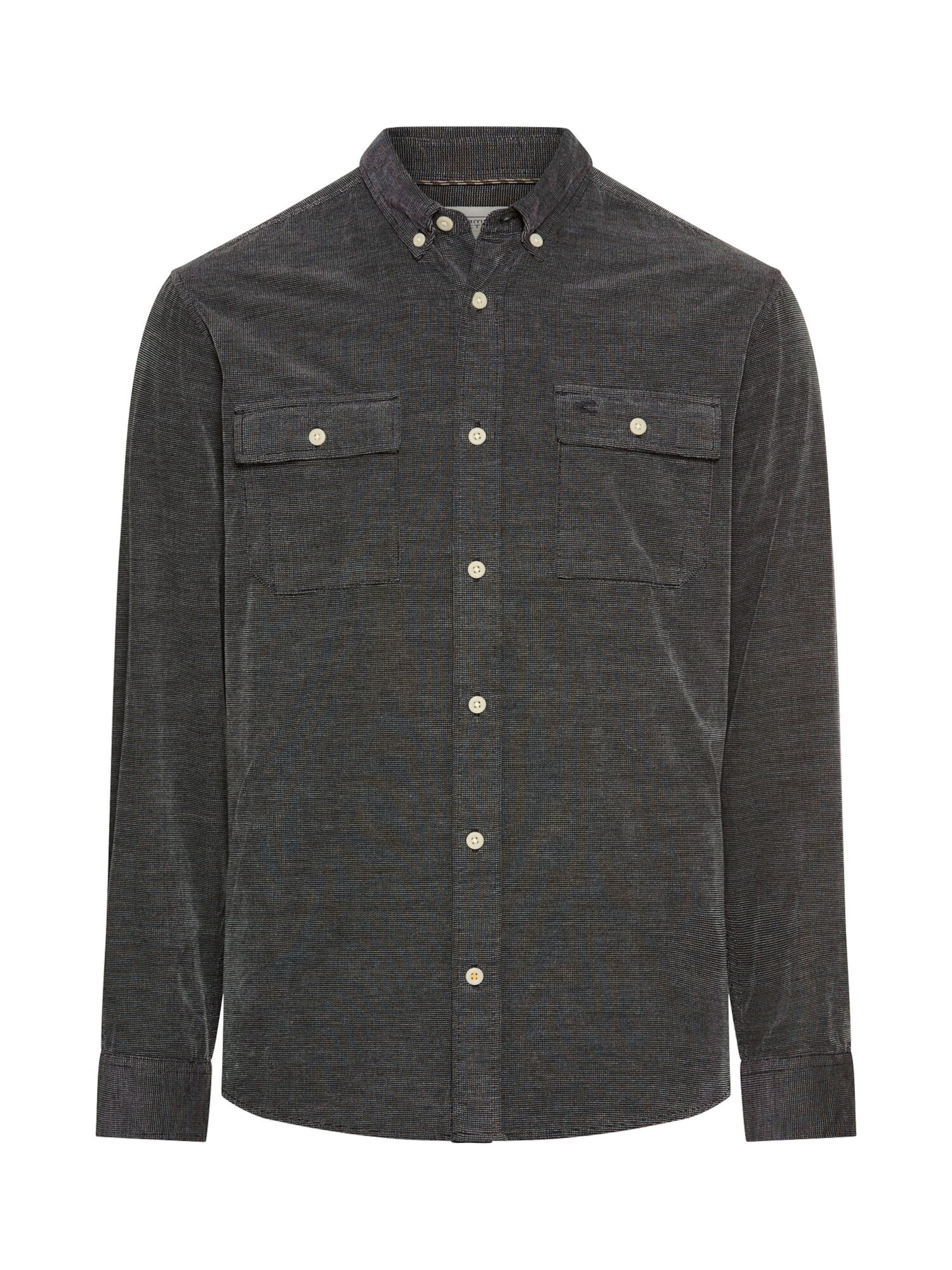 CAMEL ACTIVE Button Up Shirt in Grey: front