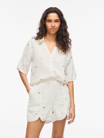 VILA Blouse 'VIBrodera' in White: front