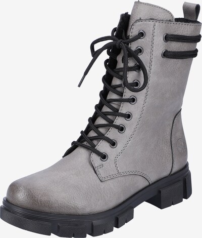 Rieker Lace-Up Ankle Boots 'Y7117' in Grey / Black, Item view