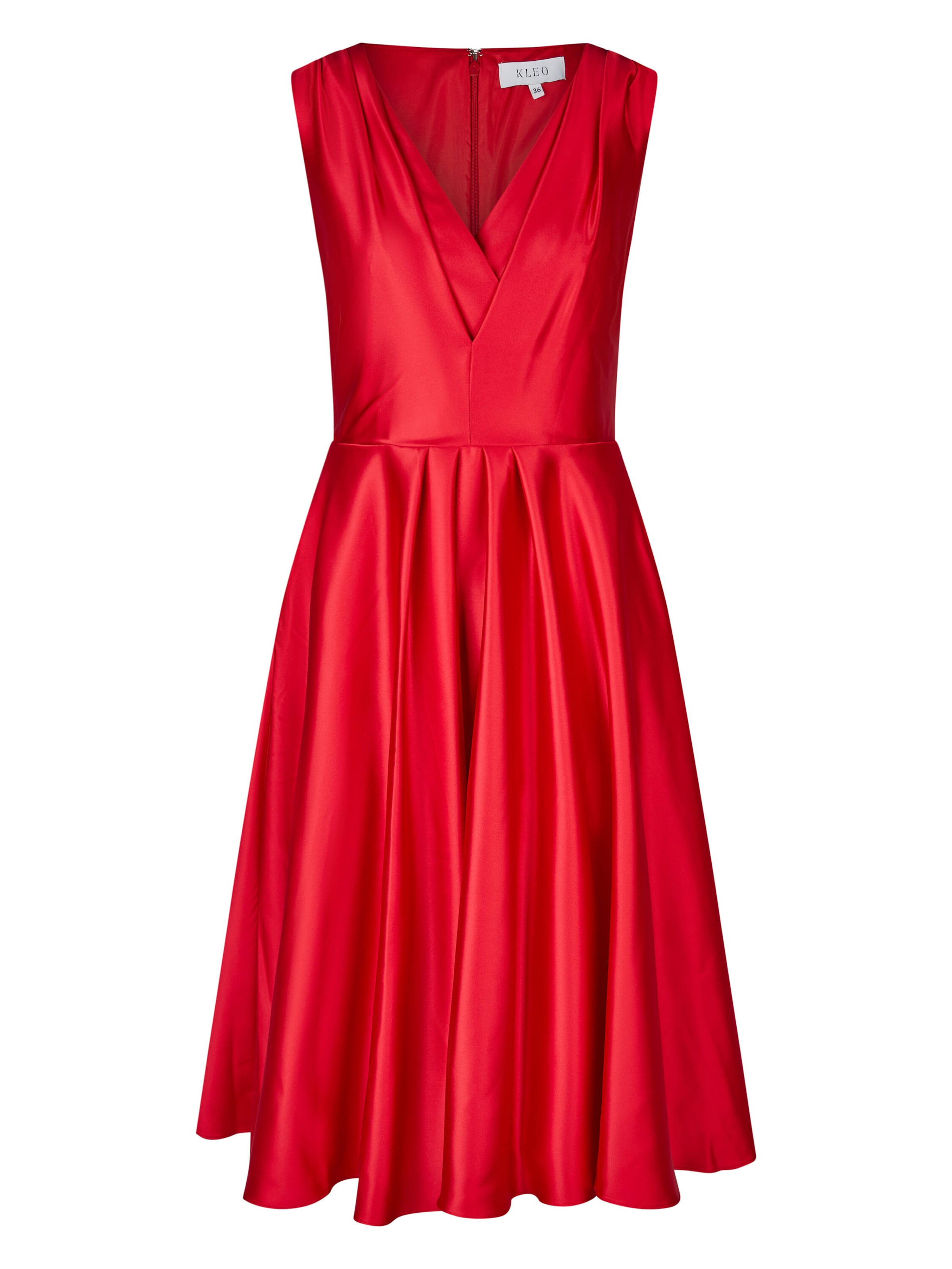 Robe de cocktail KLEO en rouge : devant
