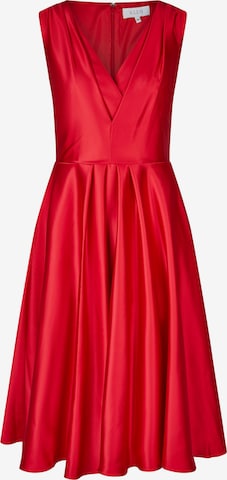 Robe de cocktail KLEO en rouge : devant