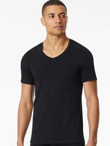 SCHIESSER T-Shirt ' Premium Cotton ' in Schwarz: predná strana