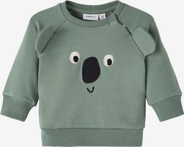 NAME IT Sweatshirt 'Tolan' in Grün: predná strana