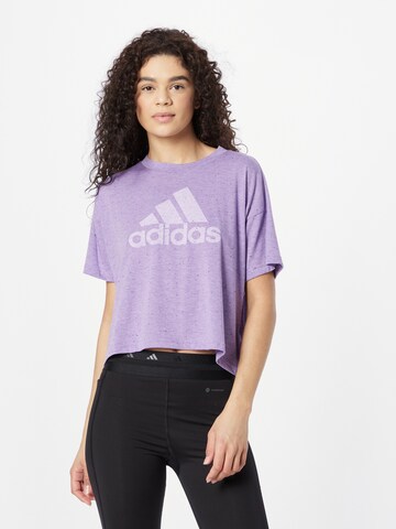 T-shirt fonctionnel 'Future Icons Winners' ADIDAS SPORTSWEAR en violet : devant