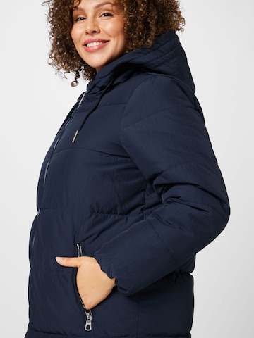 ONLY Carmakoma Winter Coat 'Dolly' in Blue