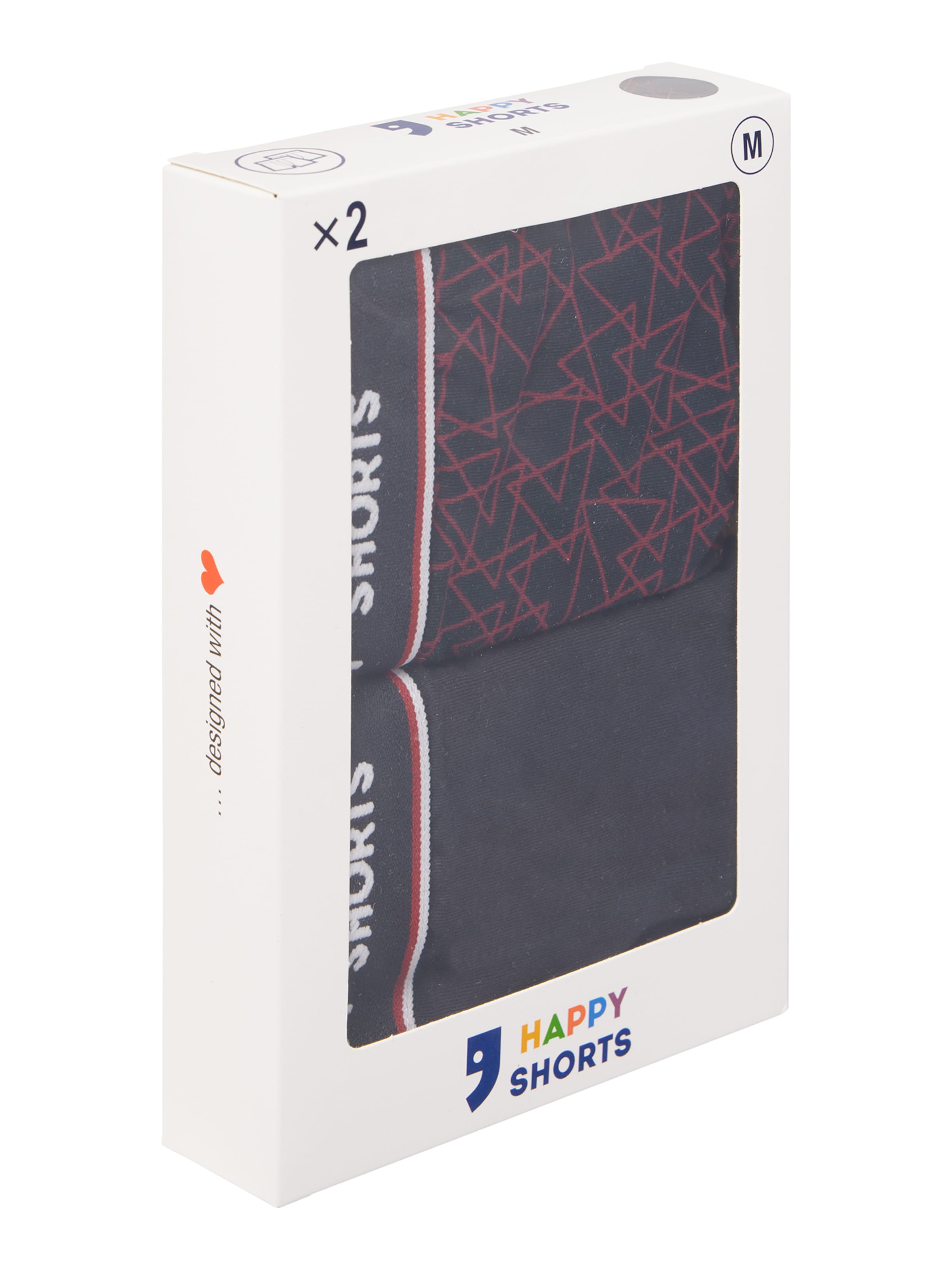 Happy Shorts - Boxers ' Geo ' em mistura de cores