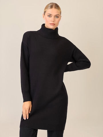 APART Knitted dress in Black: front