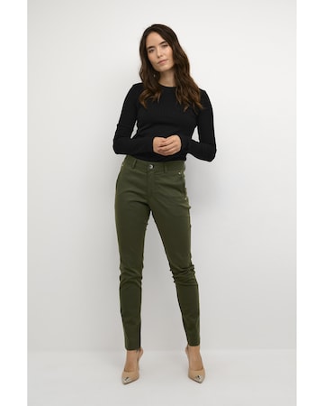 Regular Pantalon 'Lea' Kaffe en vert