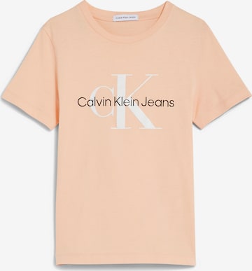 Calvin Klein Jeans Paita värissä oranssi: edessä