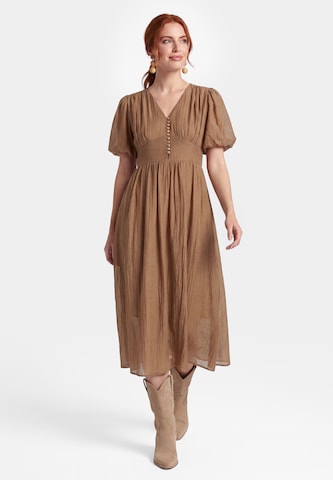 usha FESTIVAL - Vestido en marrón: frente