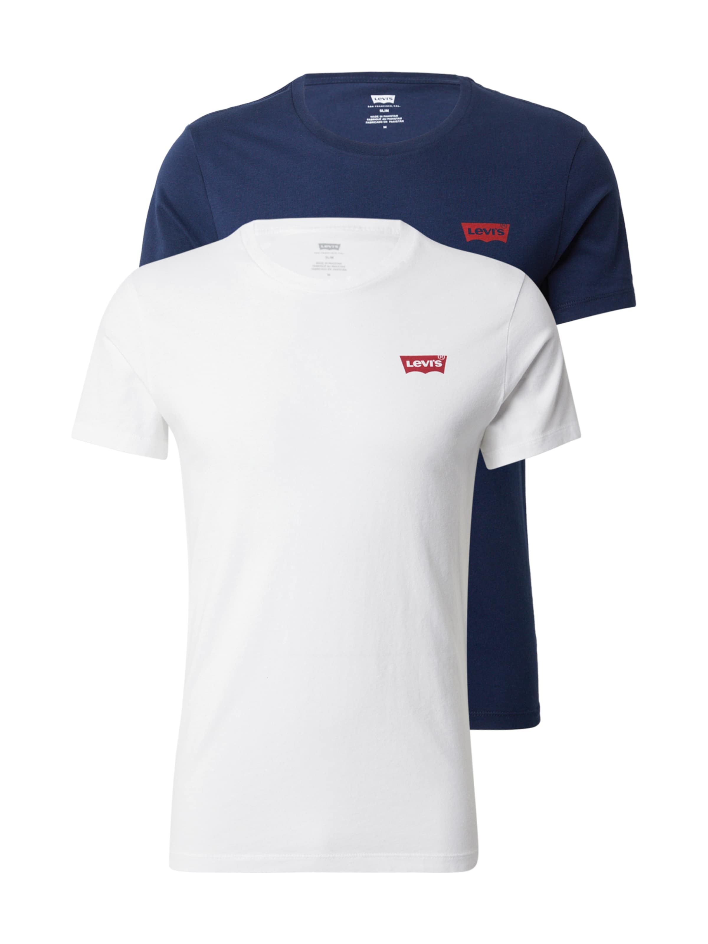 LEVI'S ® Särk 'Graphic Crewneck Tee - 2 Pack', värv sinine: eest vaates