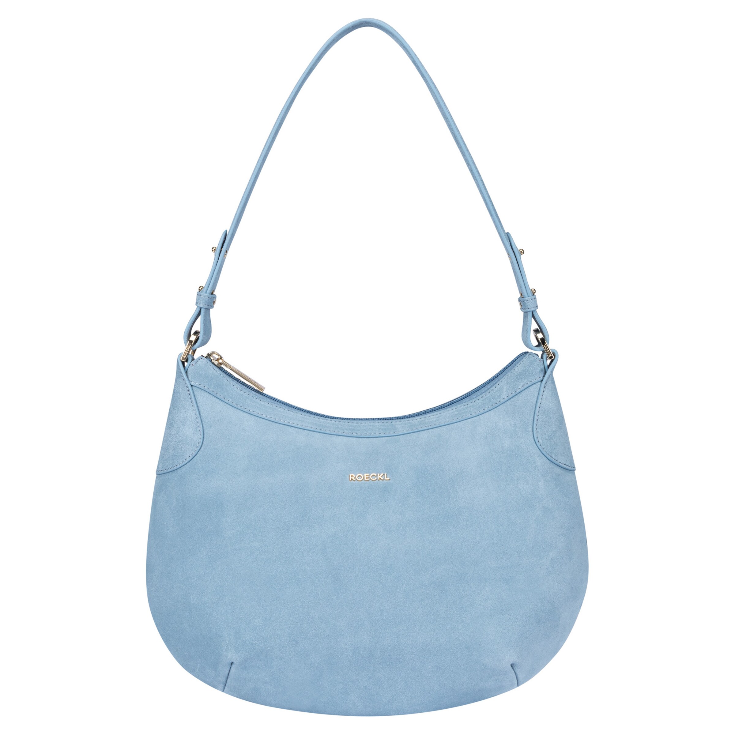 Roeckl Tasche 'LIBERTY SCHULTERTASCHE NUBUK SMALL' in Blau: Vorderseite