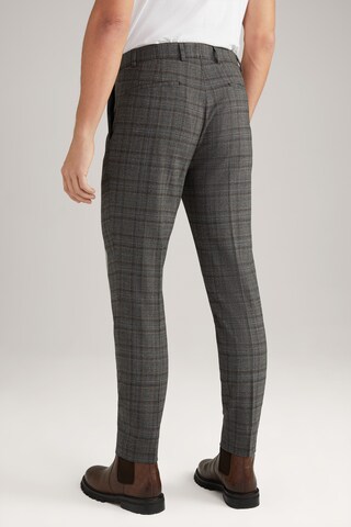 JOOP! Slim fit Trousers with creases 'Bird' in Grey